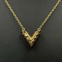 ☆0.15ct☆✨ダイヤモンドK18V字ネックレスペンダント40cm - メルカリ