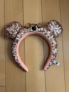 クマ耳スパンコールカチューシャ