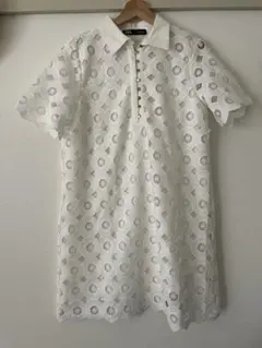 ZARA 半袖　ホワイトワンピース
