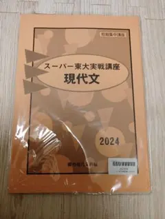 スーパー東大実戦講座 現代文 2024 駿台 Z会