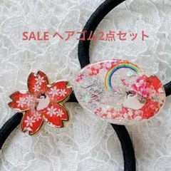 SALE レジン ヘアゴム 2点セット シマエナガ オオハシ - メルカリ
