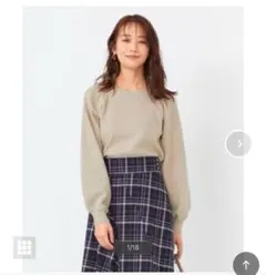 ほぼ未使用！ any SiS 【洗える】ボリュームスリーブプルオーバー ニット