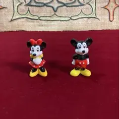 ディズニーリゾート お土産 ミッキー＆ミニー 陶器 フィギュア 置物