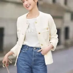 自由区　ジャケット＆スカートセットアップ　スーツ