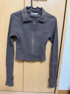 SLY FRONT ZIP CUT トップス