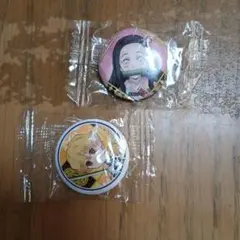 鬼滅の刃×くら寿司　禰豆子と善逸の缶バッジセット