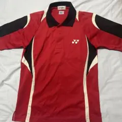 YONEX ポロシャツ SS 赤/黒