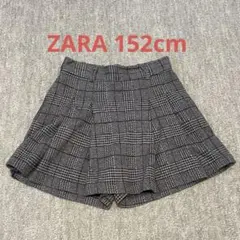 zaraキッズ ハートディテールギンガムチェック バミューダスコート