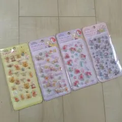 【新品未開封】ディズニー/ぷくぷくシール/4点セット/まとめ売り