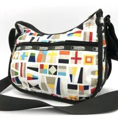 【美品】レスポートサック ショルダーバッグ マルチカラー フラッグ ナイロン