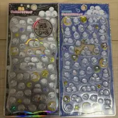 シマエナガジュエルプチドロップ　光るものとストーン付きのもの二つセット