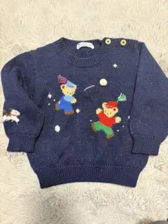 familiar ネイビー セーター 90