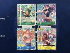 ワンピース カードゲーム 交流会 プロモ 4種 各2枚セット