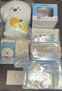 お文具 一番くじ A賞 ぬいぐるみ　B賞 水たまり小物トレイ　おまけ付き