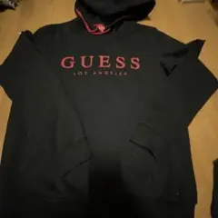 GUESS ブラック パーカー フード付き