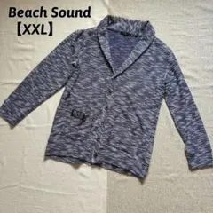 Beach Sound ジャケット カーディガン ネイビー ホワイト 【XXL】