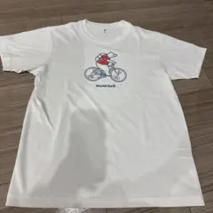 mont-bell 自転車クマ Tシャツ S ホワイト
