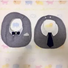※値下げ! ハンドメイド　ベビースタイ　男の子　よだれかけ　おしゃれに☆