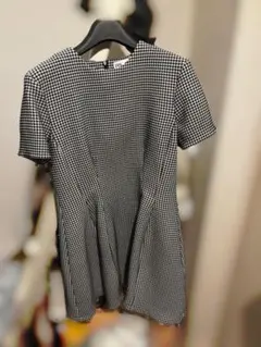 ZARA 半袖ミニワンピース チェック柄