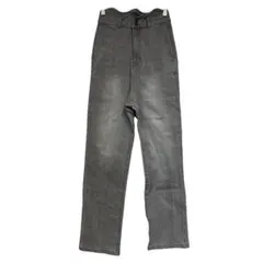 神戸レタス ハイウエスト ダブルボタン デニム パンツ グレー PS 美品