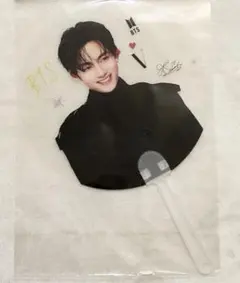 BTS Ｖ♡テテ透明うちわ(直径17.5cm)　新品未使用