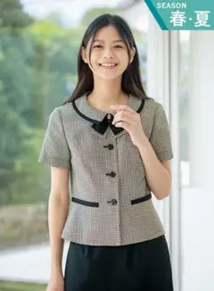 未使用タグ付・サーヴォグロウGROW オーバーブラウス 事務服11号 