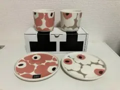 【美品】Marimekko　ラテマグ　プレート　ボール　ピンク系セット 美品】Marimekko ラテマグ プレート ボール ピンク系セット - メルカリ