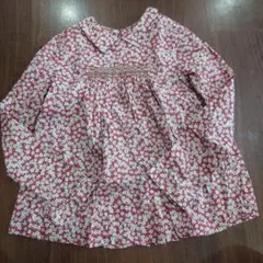 美品　Bonpoint 花柄 長袖ブラウス 12