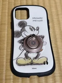 ♡値下げ♡iFace iPhone12pro ミッキーケース スマホリング付き。