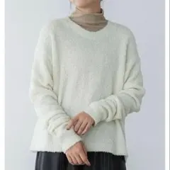 最終値下げ crewre ブークレークルーネックニット ホワイト 2