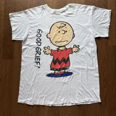 【vintage】90s peanuts チャーリーブラウン　Tシャツ　usa製