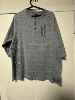 CHROME HEARTS ヘンリーネック 七分袖 カットソー グレーのサムネイル