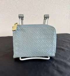 Bleu Bleuet エンボス メッシュ L字ミニ財布 Jouet ブルーのサムネイル