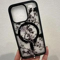 ⭐️限定価格⭐️マグセーフ対応花柄iPhoneケース　iphone14pro