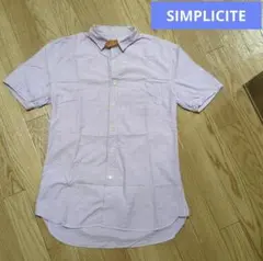 SIMPLICITE シンプリシテェ　半袖シャツ　薄紫のサムネイル