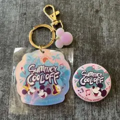 ディズニー＆ミセスコラボ⭐︎ディズニーのみ キーホルダー＆缶バッジ summer