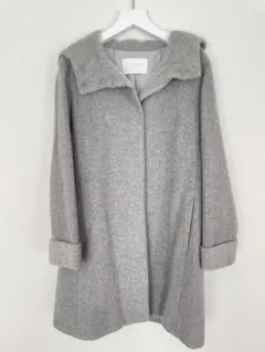 TOMORRWRAND Ballsey♡ウール フード付き コート グレー　美品