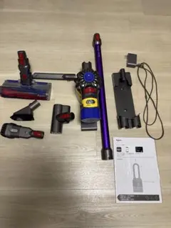 45分新品電池Dyson V7fluffy スティッククリーナー 設置台付き - メルカリ
