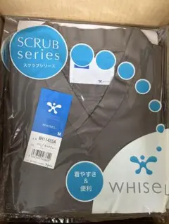 ホワイセルスクラブ　男女兼用　医療用　白衣　新品未使用　ダークグレーMのサムネイル