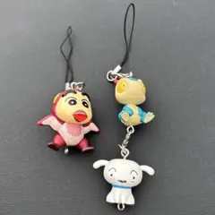 【すき家】クレヨンしんちゃん ストラップ 3点セット