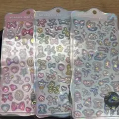 ボンボンドロップシール　オリジナル　ちゅるきら　3種　セット
