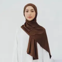 Pashmina oval darkchocoヒジャブ