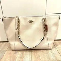 【送料込み】COACH アイボリー ショルダーバッグ
