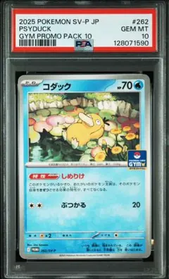 【PSA10】コダック　しめりけ　262/SV-P ジムプロモ　Psyduck
