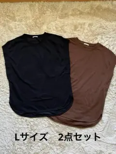 ★GU★ ドライフレンチスリーブチュニック　Lサイズ　2点セット