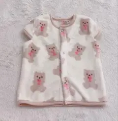 クマ柄フリースベスト 95cm以下