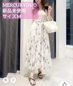 ✨新品未使用✨ MERCURYDUO フラワードッキングフレアワンピース M