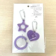 3COINS OSHIKATSU STANDARD カラビナ パープル 推し活