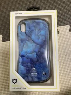 iFace マーブル　ケース ブルー iPhone XS Max