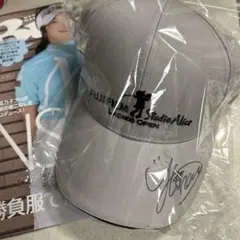 （値下げ）吉本ひかるプロの直筆サインキャップ ゴルフ雑誌おまけ付き